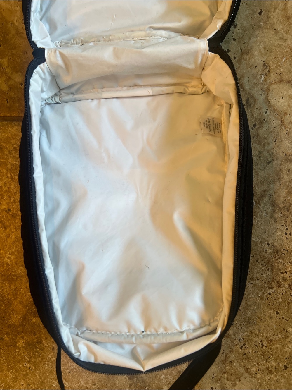 Vera Bradley Quilted black lunch tote - Picture 4 of 6
